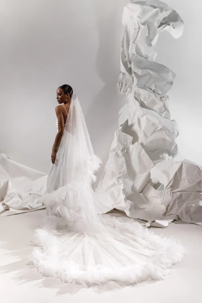 Nola Grey Ellen - Ruffle Veil at Victoria Lou Bridal